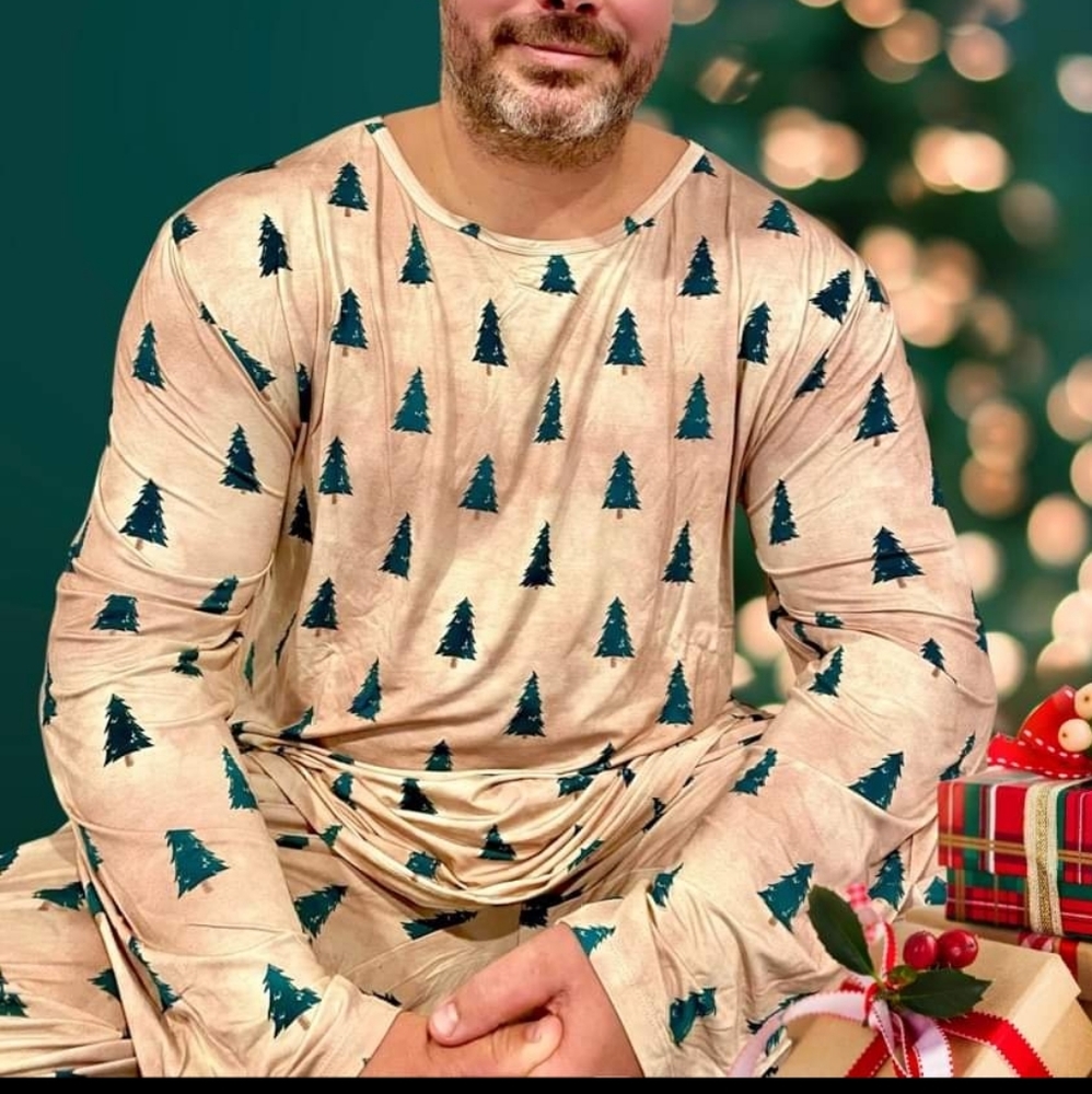 Bamboo Mens PJ set. EUC. Readysetromper.